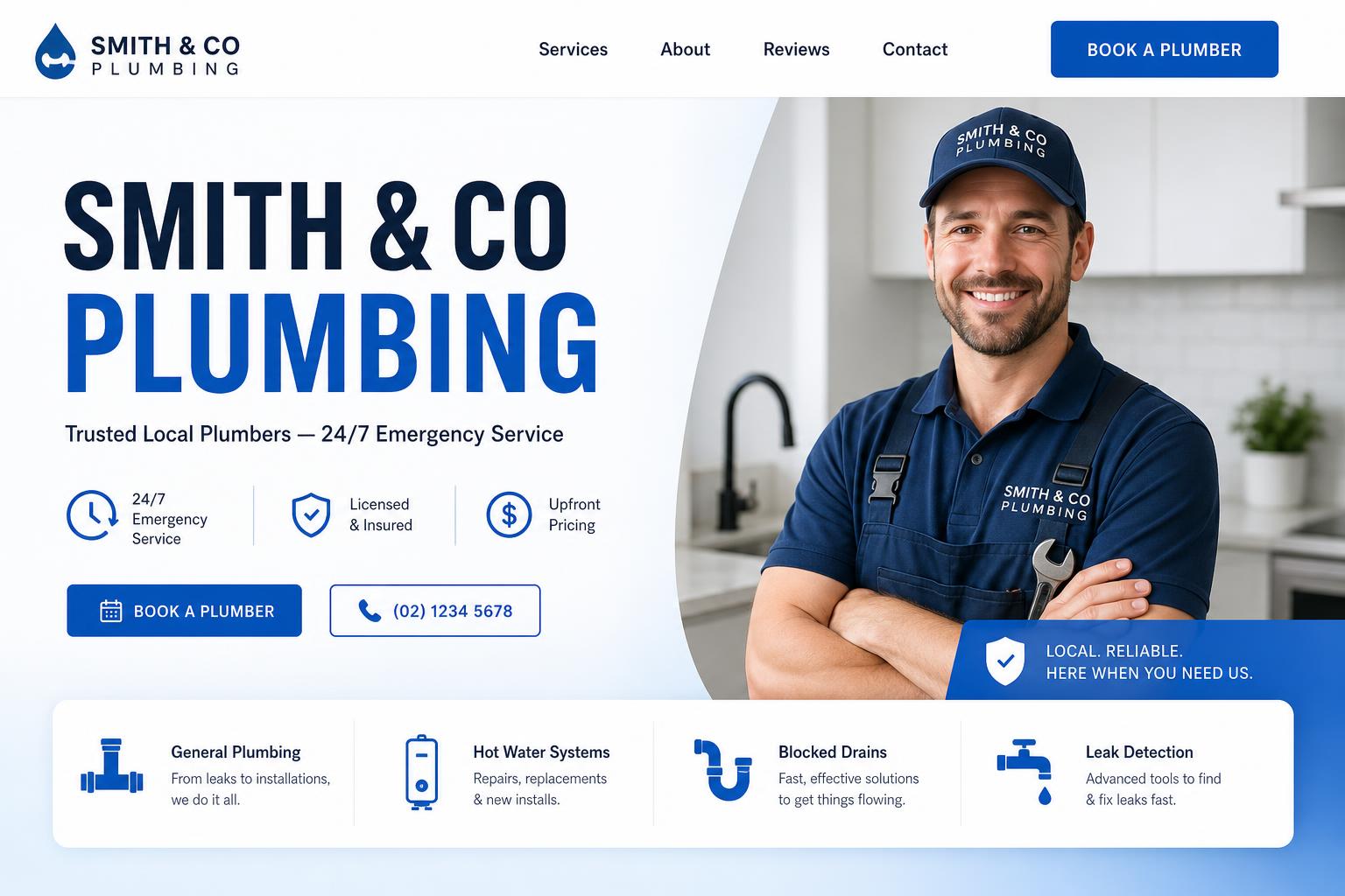 Modern redesigned website