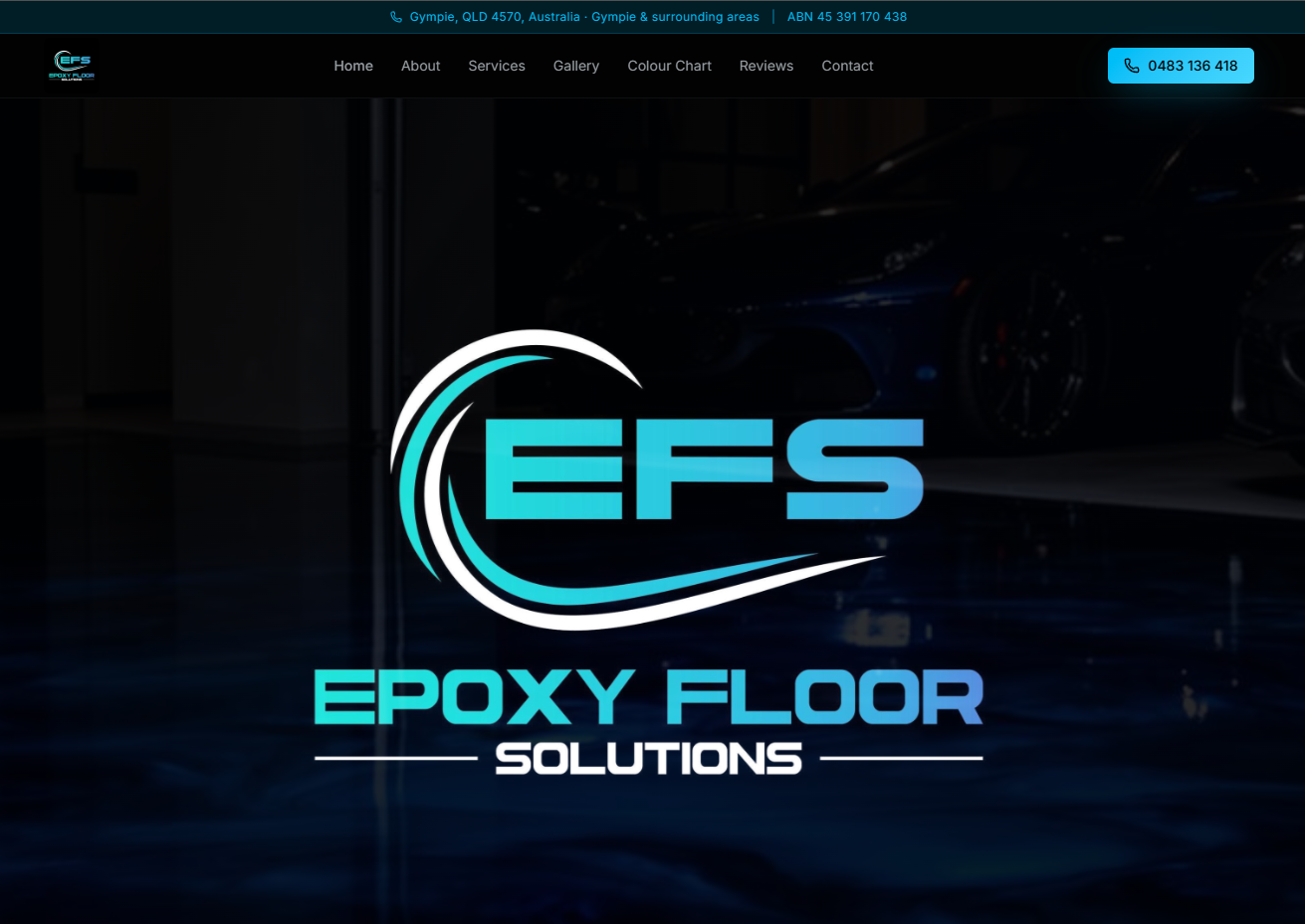 Epoxy Floor Solutions website preview